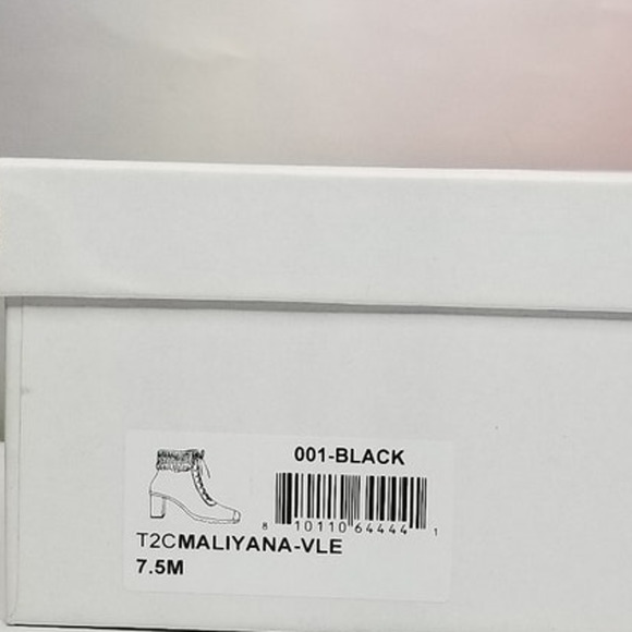 Things II Come Maliyana Lace-Up Embellished Block-Heel Booties Size 7.5 NWT - Picture 9 of 9